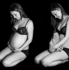 Gravid & nyfødt 2i1 billede